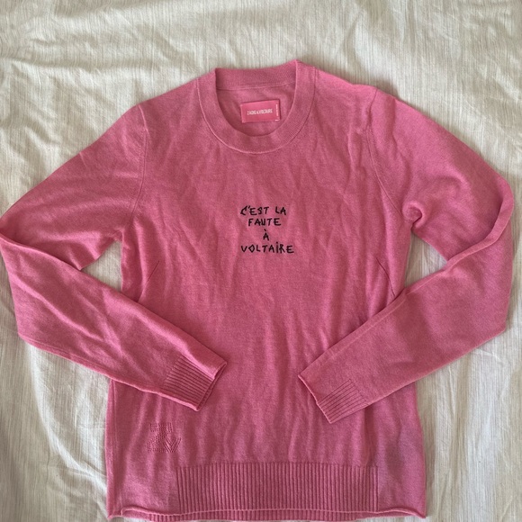 Zadig & Voltaire Pink 100% Cashmere Sweater - Picture 3 of 5